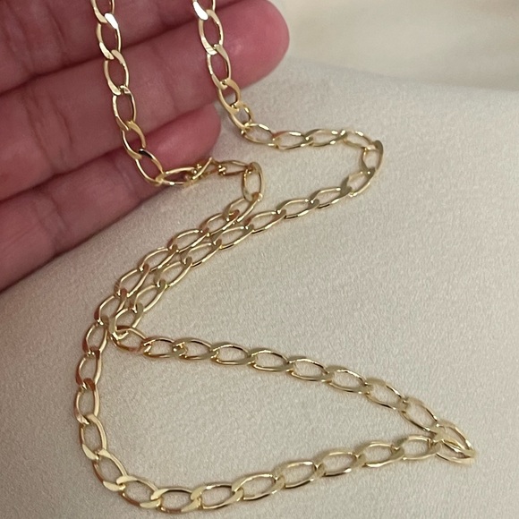 18k Gold Filled Oval Link Chain - Picture 3 of 5